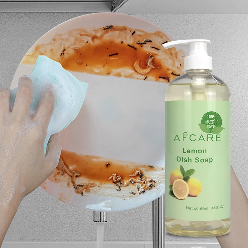 Fresh Lemon Scented Dishwashing Liquid for Powerful Cleaning Action