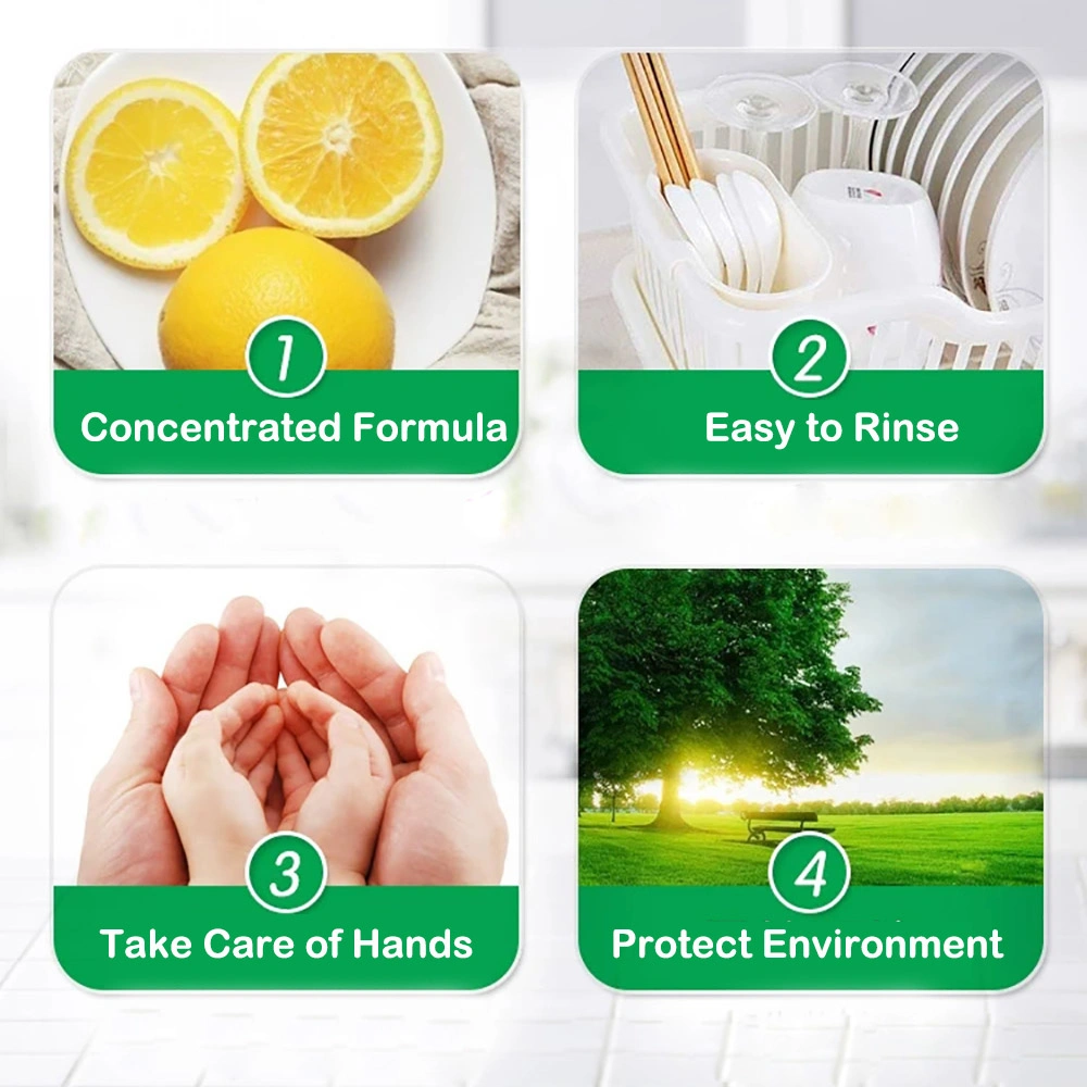 High Efficiency Cleaning No Residues Easy to Rinse Cleaning Tableware Dishwashing Liquid